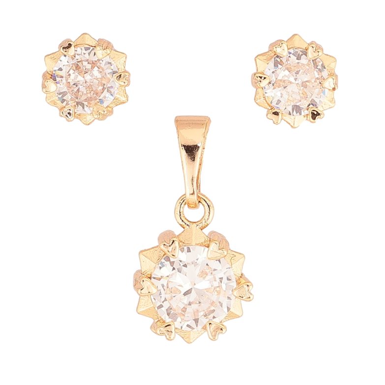 Набір Xuping M&L Колір 18K Сережки Кулон «Зірочки з кристалами» фото №1