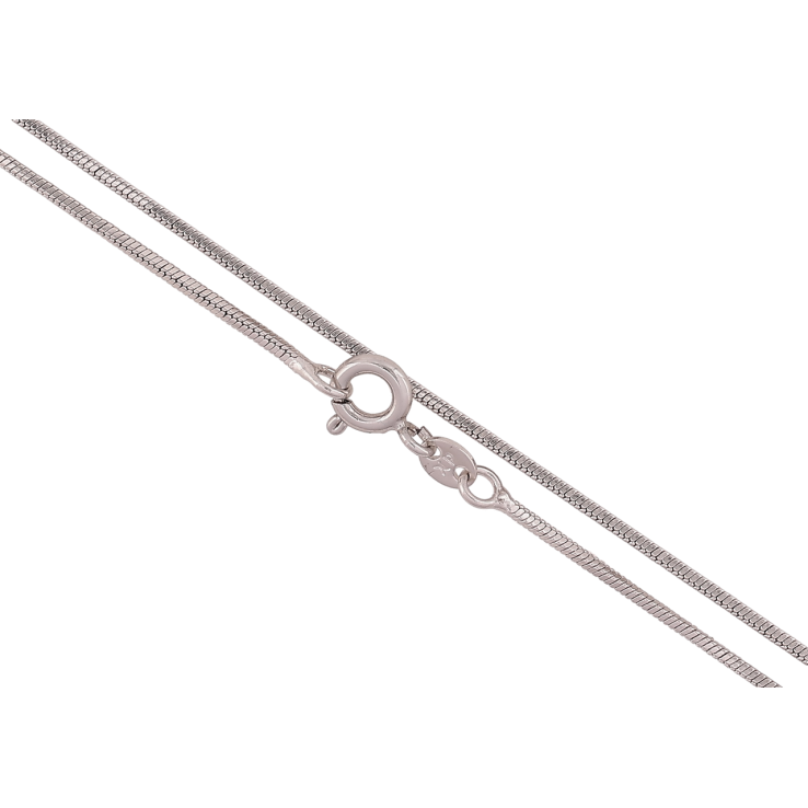 Ланцюжок Xuping Родій «Плетіння Ювелірний шнур 4-х гранний» довжина 50см х 1мм фото №4 Ланцюжок Xuping Родій «Плетіння Ювелірний шнур 4-х гранний» довжина 50см х 1мм фото №4