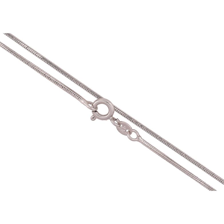 Ланцюжок Xuping Родій «Плетіння Ювелірний шнур 4-х гранний» довжина 50см х 1мм фото №1
