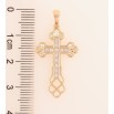 Кулон Xuping M&L Цвет 18K Крест с узором кристаллами для цепочки до 6мм фото №2