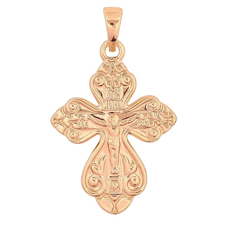 Кулон Xuping M&L Колір 18K «Хрест з Розп'яттям» для ланцюжка до 5мм фото №5