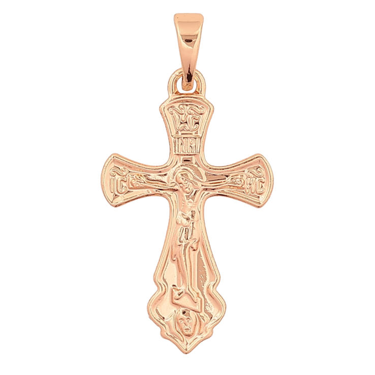 Кулон Xuping M&L Колір 18K «Хрест з Розп'яттям» для ланцюжка до 5мм фото №3