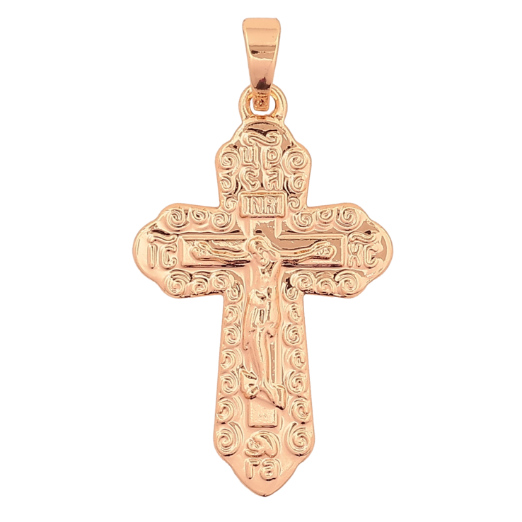 Кулон Xuping M&L Колір 18K «Хрест з Розп'яттям» для ланцюжка до 5мм фото №4