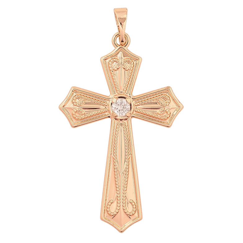 Кулон Xuping M&L Колір 18K «Хрест з кристалом» для ланцюжка до 5мм фото №1 Кулон Xuping M&L Колір 18K «Хрест з кристалом» для ланцюжка до 5мм фото №1