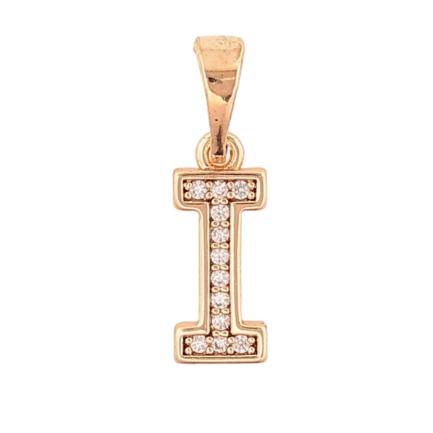 Кулон Xuping M&L Цвет 18K Буква I для цепочки до 5мм фото №1