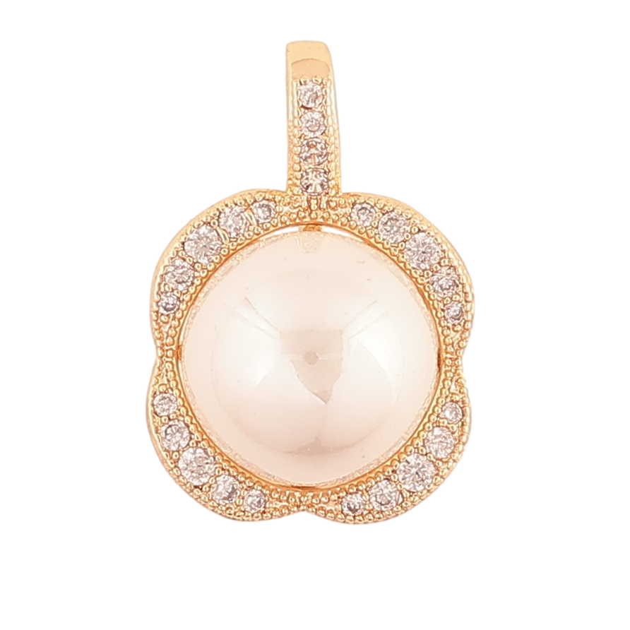 Кулон Xuping M&L Колір 18K Перлинна квітка» для ланцюжка до 4 мм фото №1