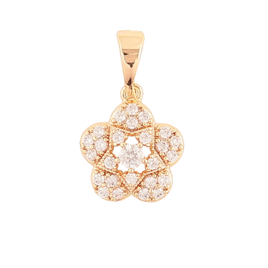 Кулон Xuping M&L Цвет 18K Кристальный цветочек для цепочки до 5мм фото №1