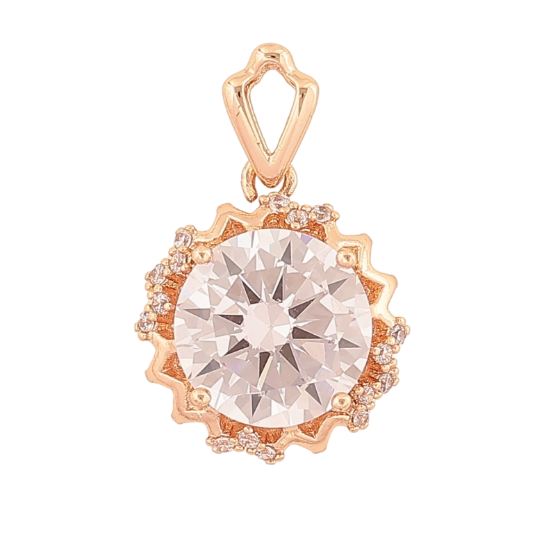 Кулон Xuping M&L Колір 18K Кристал у декоративній оправі» для ланцюжка до 4мм фото №1