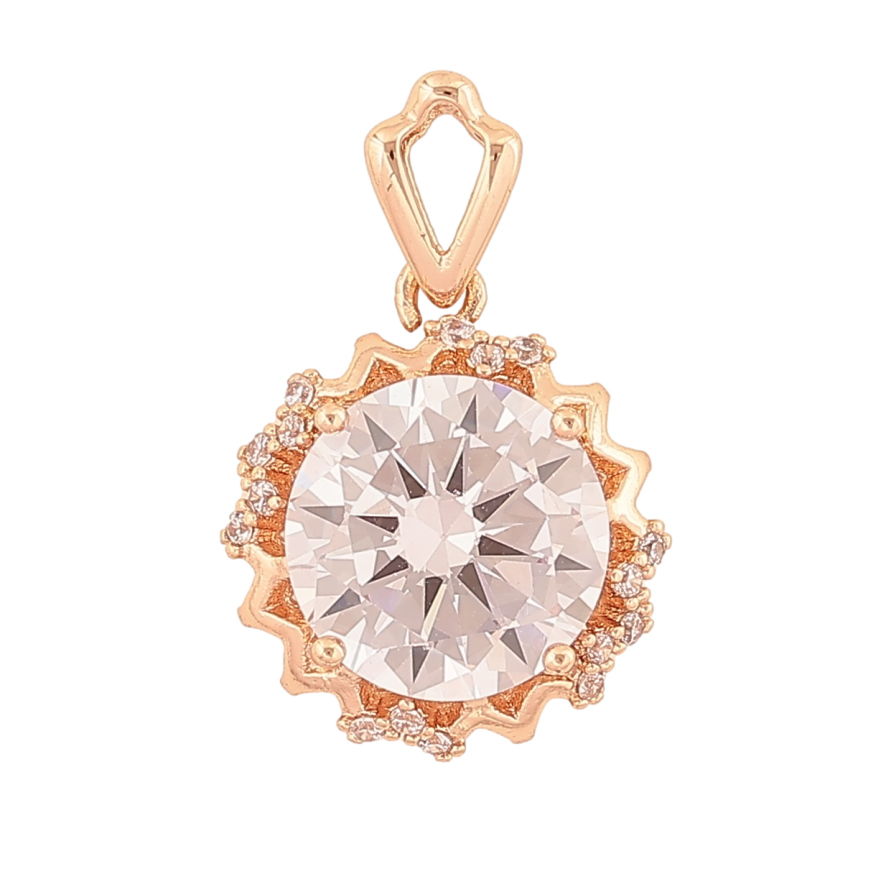 Кулон Xuping M&L Колір 18K Кристал у декоративній оправі» для ланцюжка до 4мм фото №1