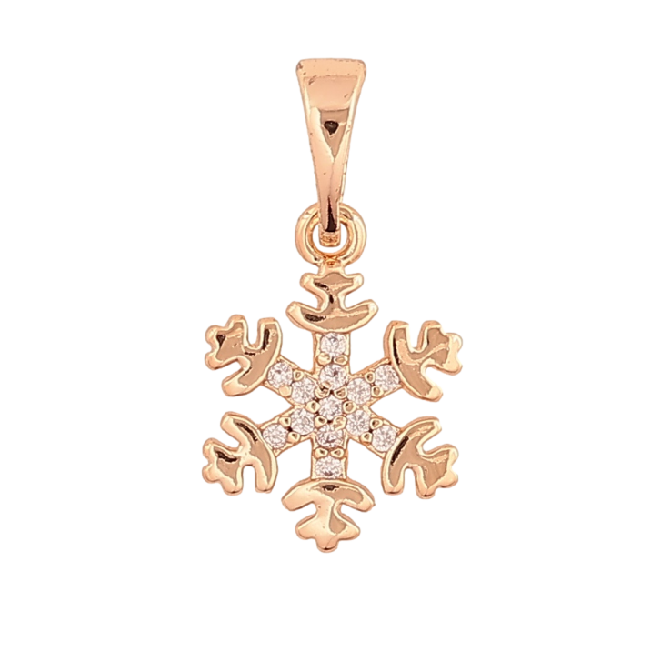Кулон Xuping M&L Цвет 18K Снежинка для цепочки до 5мм фото №3