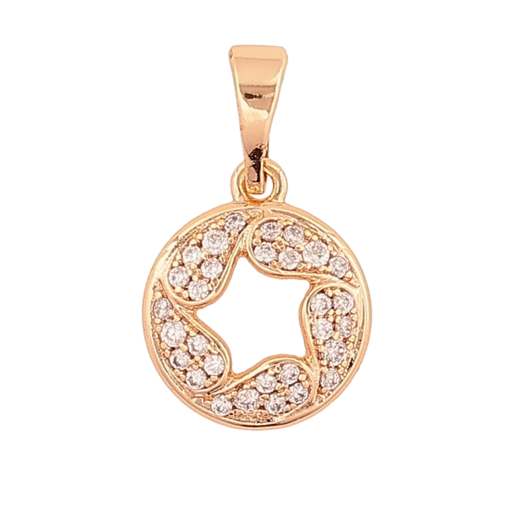 Кулон Xuping M&L Цвет 18K Декоративное колечко с кристаллами для цепочки до 5мм фото №12