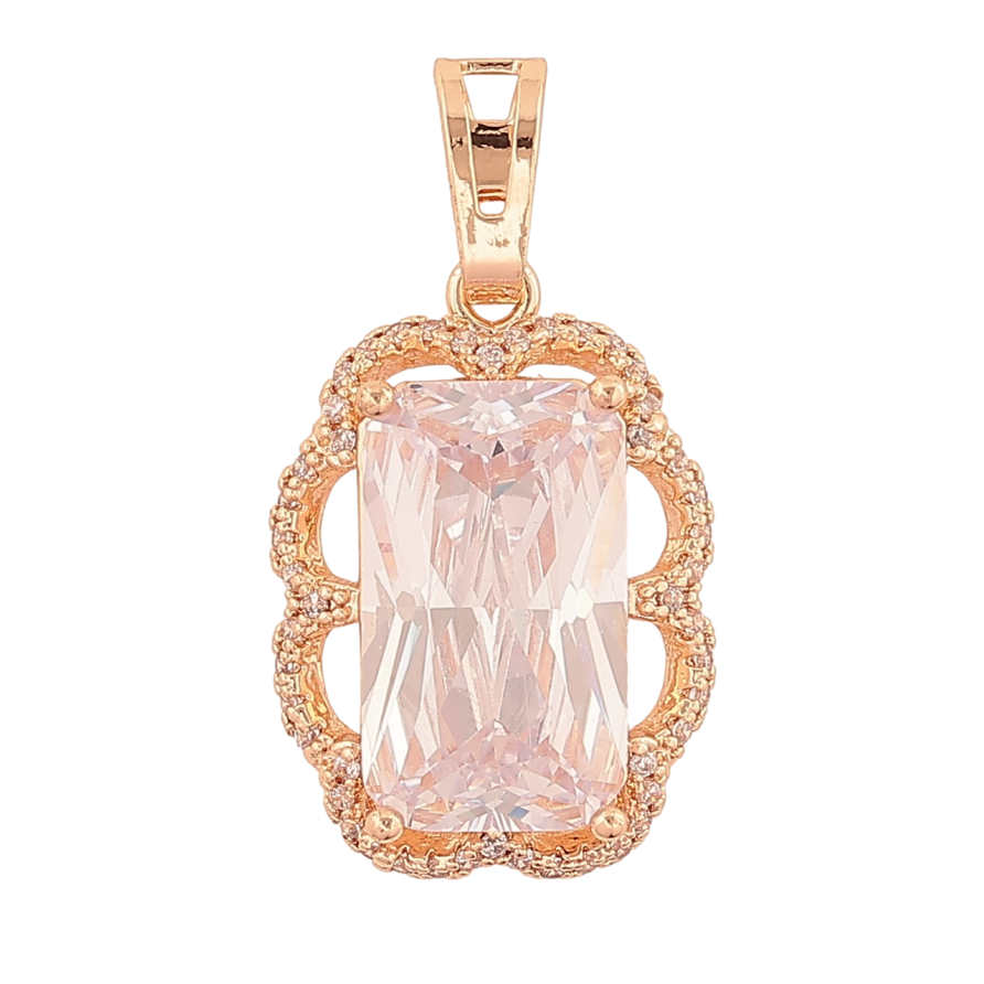 Кулон Xuping M&L Колір 18K Кристал у декоративній оправі» для ланцюжка до 6мм фото №1