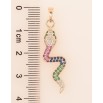 Кулон Xuping M&L Колір 18K Змія з різнокольоровими кристалами» для ланцюжка до 5мм фото №2