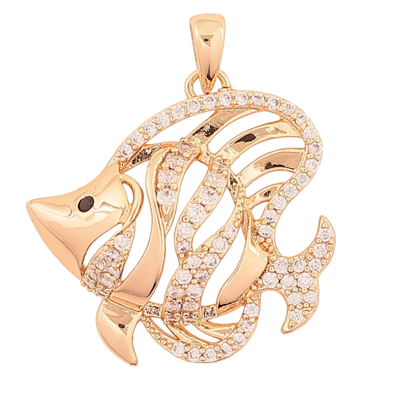 Кулон Xuping M&L Колір 18K Рибка» для ланцюжка до 3мм фото №3