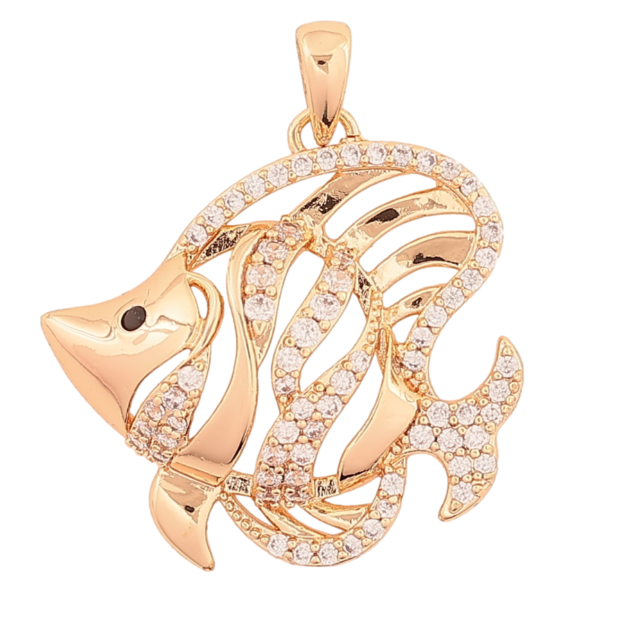 Кулон Xuping M&L Цвет 18K Рыбка для цепочки до 3мм фото №1