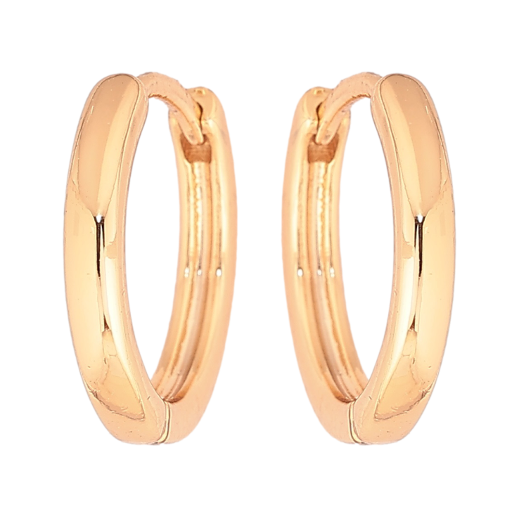 Сережки Xuping Позолота 18K колечка Класика, шир. 2мм ø 15мм фото №23