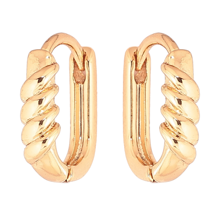 Серьги Xuping Позолота 18K колечки Декоративный узор фото №6