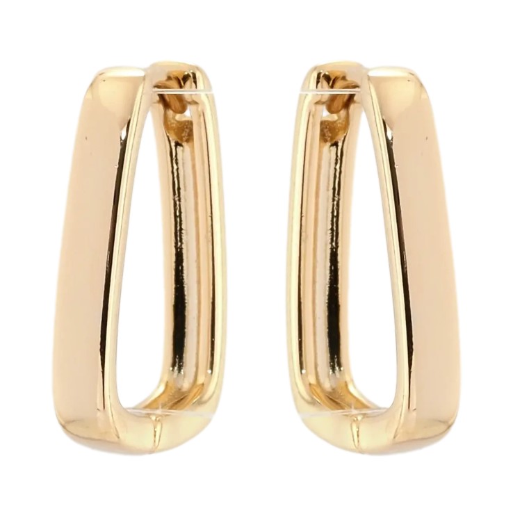 Серьги Xuping Позолота 18K колечки Классика фото №3