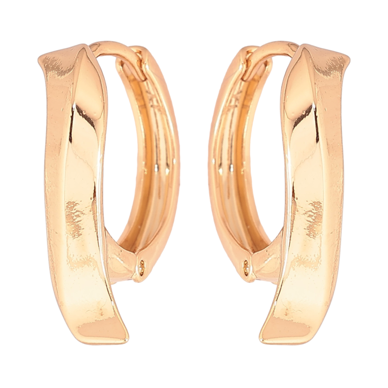 Серьги Xuping Позолота 18K колечки Декоративный узор фото №1