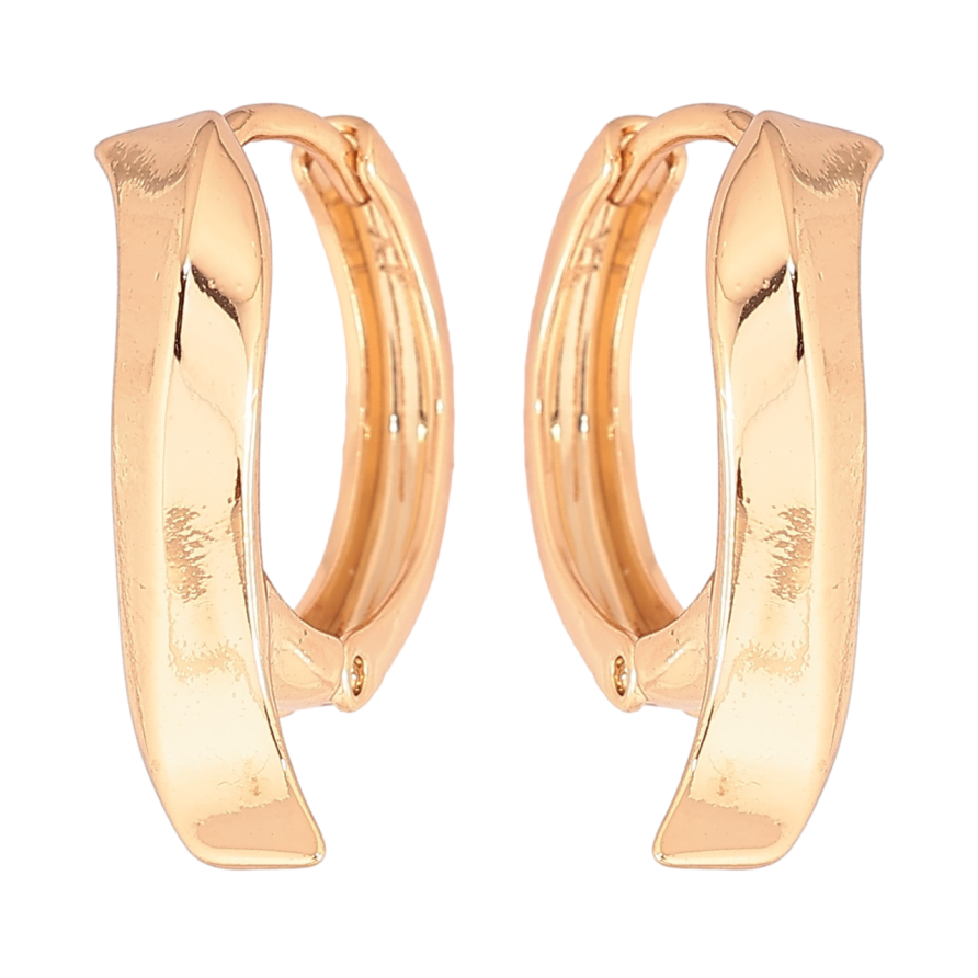 Сережки Xuping Позолота 18K колечка Декоративний візерунок» фото №1