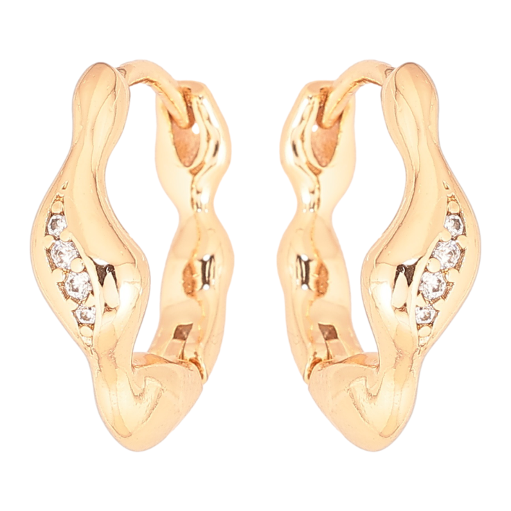 Серьги Xuping Позолота 18K колечки Декоративный узор фото №25