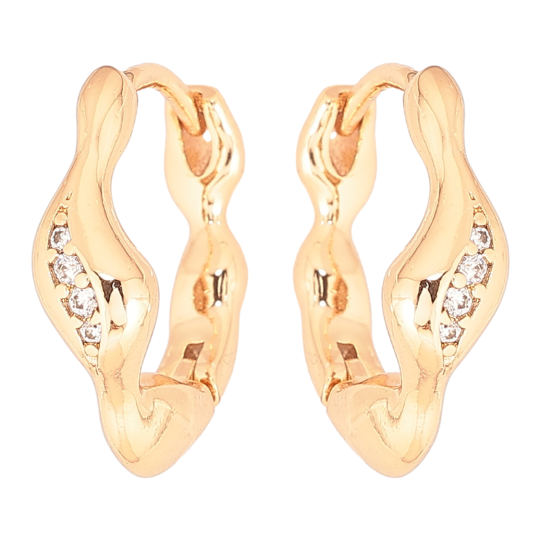 Серьги Xuping Позолота 18K колечки Декоративный узор фото №6