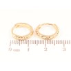 Сережки Xuping Позолота 18K колечка Декоративний візерунок» фото №2