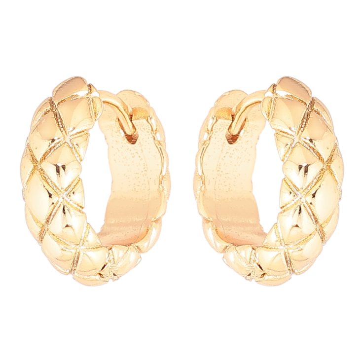 Сережки Xuping Позолота 18K колечка Декоративний візерунок» фото №17