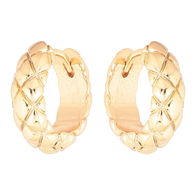 Серьги Xuping Позолота 18K колечки Декоративный узор фото №1