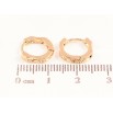 Сережки Xuping Позолота 18K колечка «Декоративний візерунок» фото №2