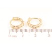 Серьги Xuping Позолота 18K колечки Узор цепочка фото №2