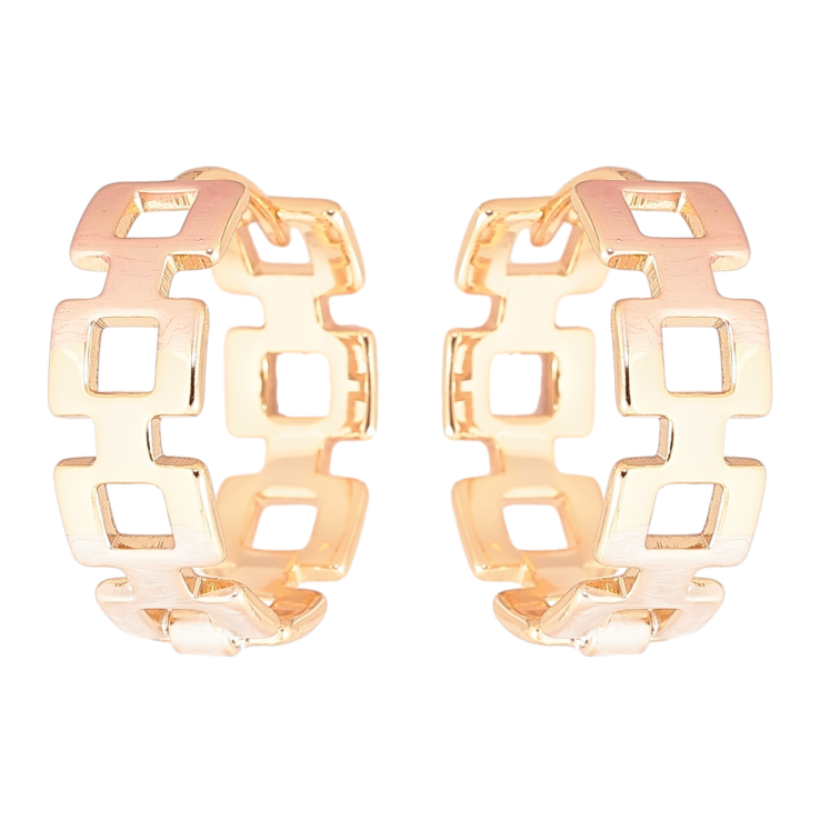 Серьги Xuping Позолота 18K колечки Декоративный узор с покраской эмалью фото №22