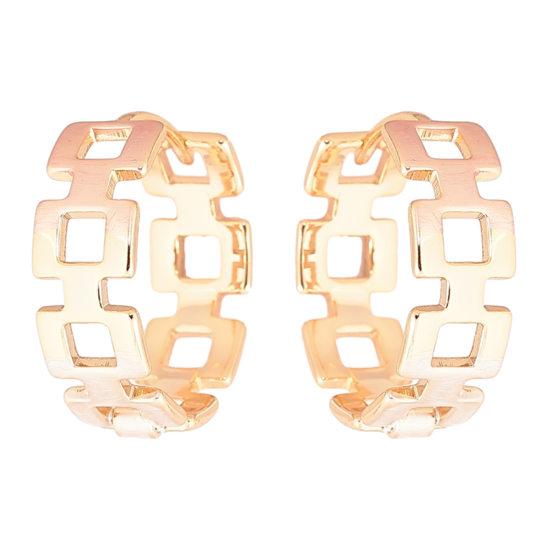 Серьги Xuping Позолота 18K колечки Декоративный узор с покраской эмалью фото №6