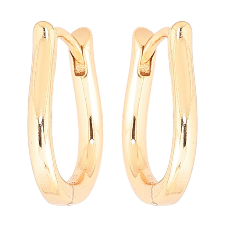 Серьги Xuping Позолота 18K колечки Декоративные фото №10