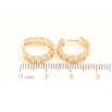 Серьги Xuping Позолота 18K колечки Узор цепочка фото №2