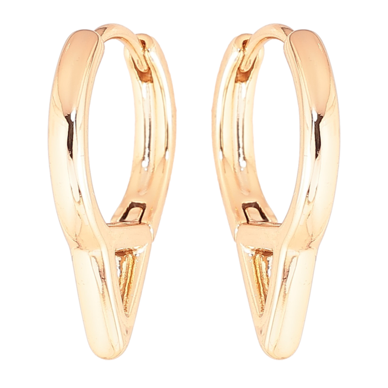 Серьги Xuping Позолота 18K колечки Декоративные фото №1