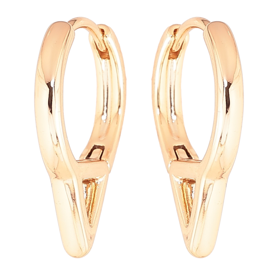 Серьги Xuping Позолота 18K колечки Декоративные фото №1