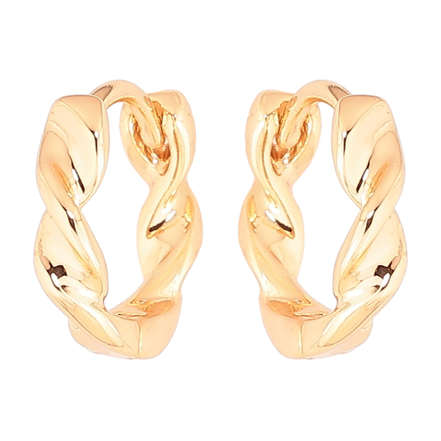 Сережки Xuping Позолота 18K колечка «Декоративний візерунок» фото №1