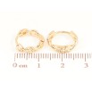 Сережки Xuping Позолота 18K колечка «Декоративний візерунок» фото №2