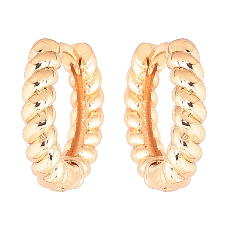 Сережки Xuping Позолота 18K колечка «Декоративний візерунок» фото №7