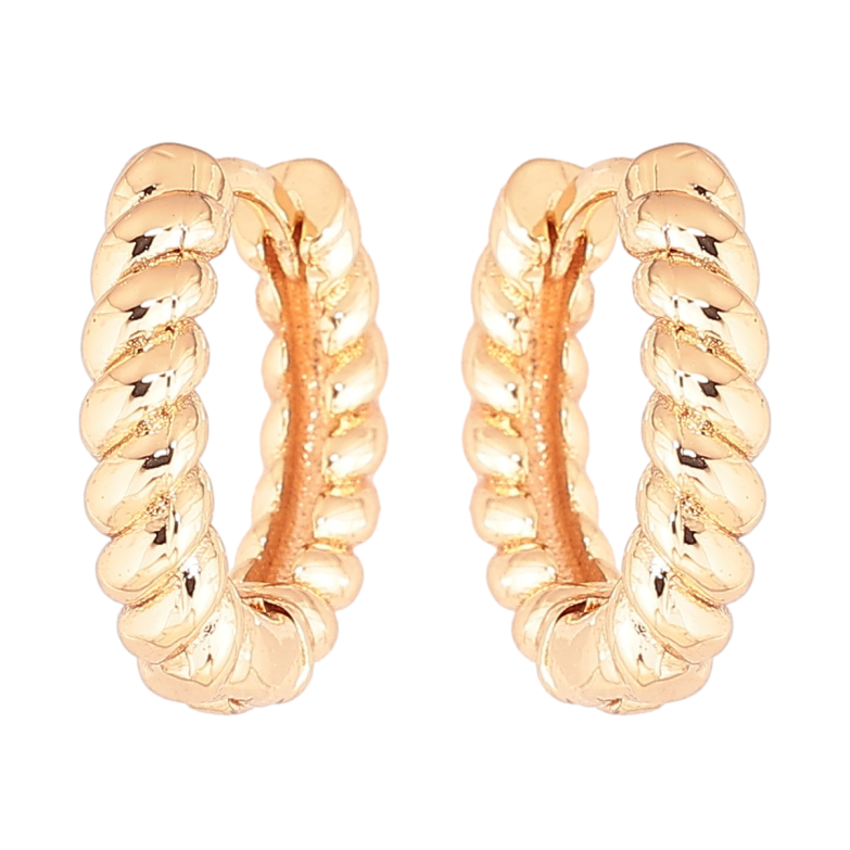 Сережки Xuping Позолота 18K колечка «Декоративний візерунок» фото №1