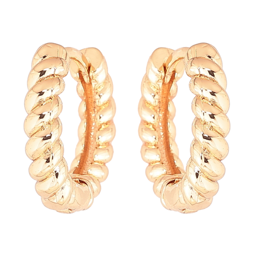 Сережки Xuping Позолота 18K колечка «Декоративний візерунок» фото №1