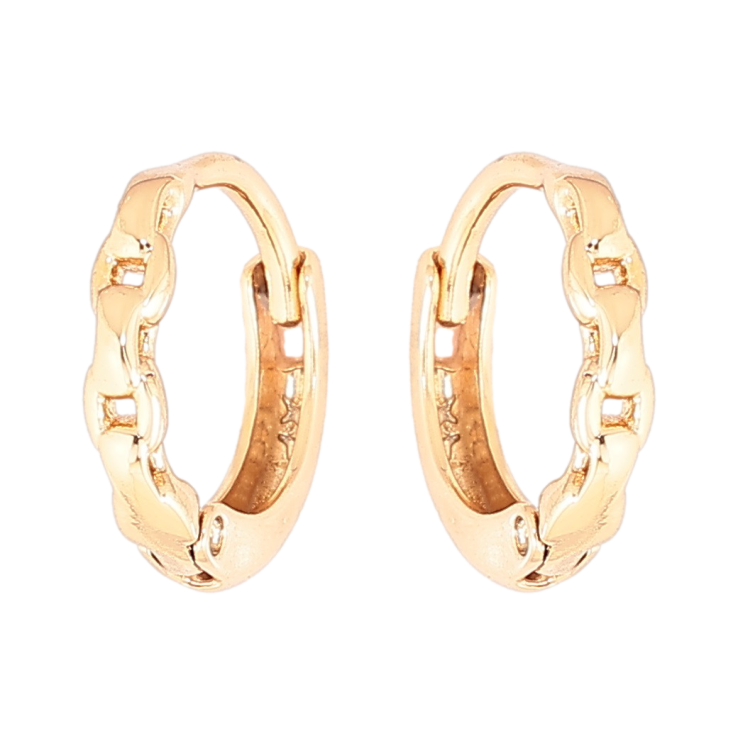 Серьги Xuping Позолота 18K колечки Декоративный узор фото №7