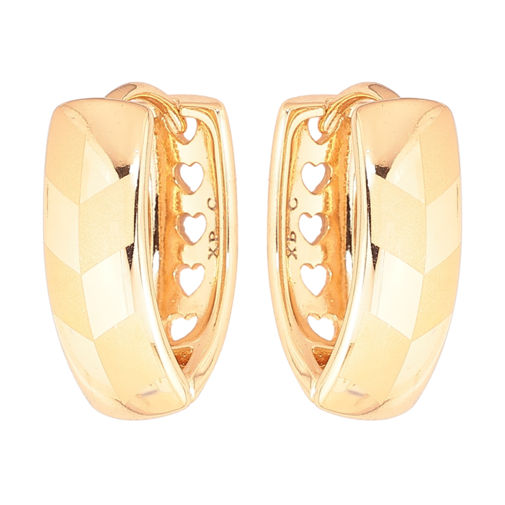 Серьги Xuping Позолота 18K колечки Узор напылением фото №2