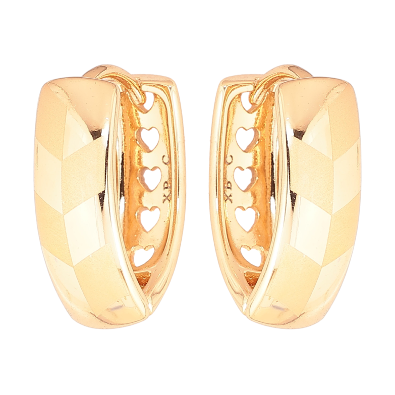 Сережки Xuping Позолота 18K колечка «Візерунок напиленням» фото №1