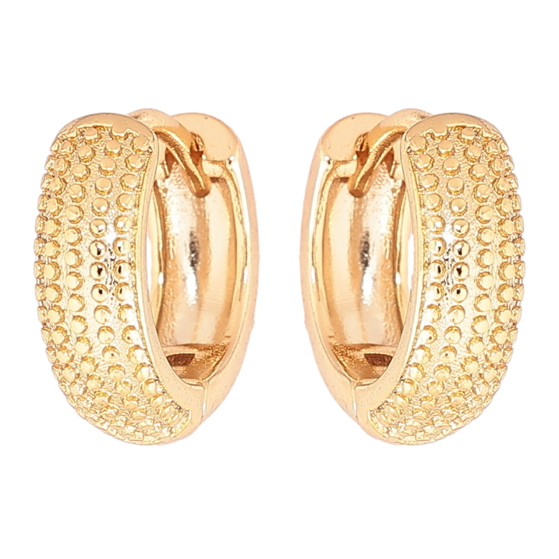 Серьги Xuping Позолота 18K колечки Декоративный узор фото №1