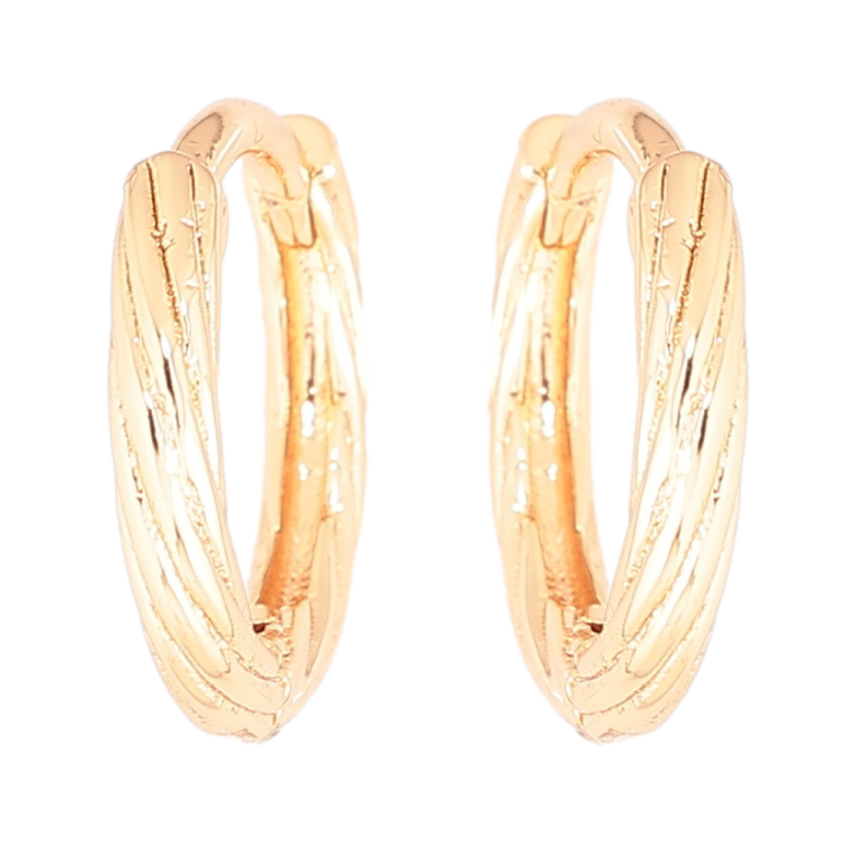 Серьги Xuping Позолота 18K колечки Декоративный узор фото №3