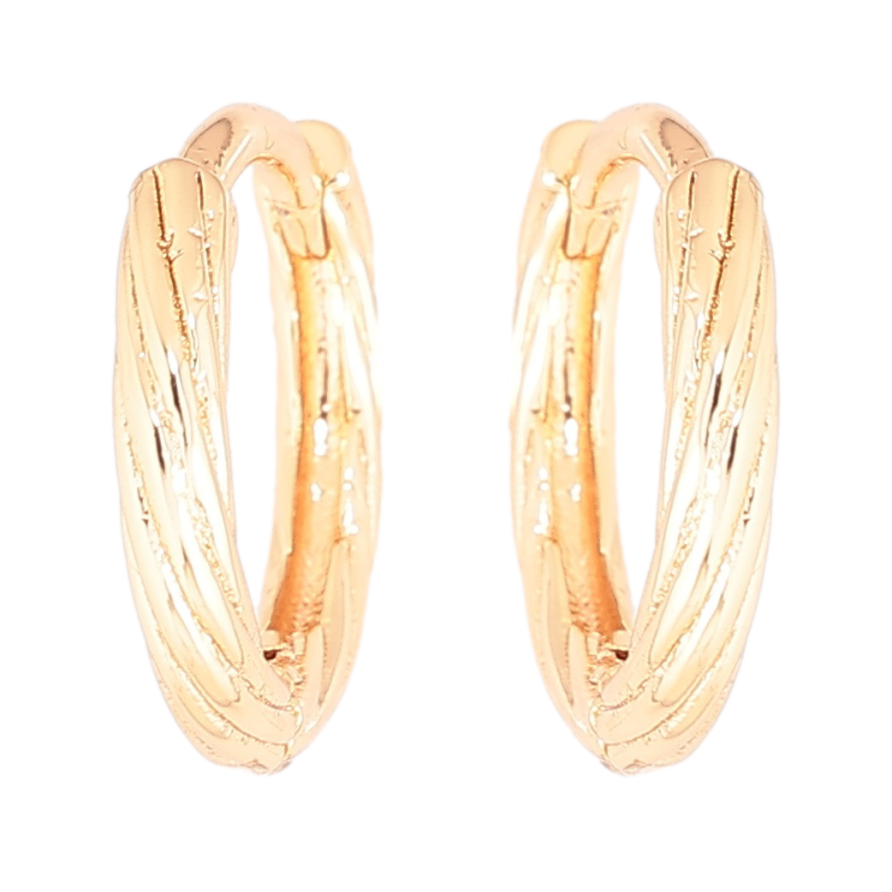 Серьги Xuping Позолота 18K колечки Декоративный узор фото №1