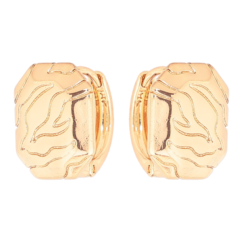 Серьги Xuping Позолота 18K колечки Декоративный узор фото №1 Серьги Xuping Позолота 18K колечки Декоративный узор фото №1