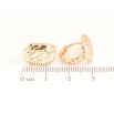 Серьги Xuping Позолота 18K колечки Декоративный узор фото №2 Серьги Xuping Позолота 18K колечки Декоративный узор фото №2